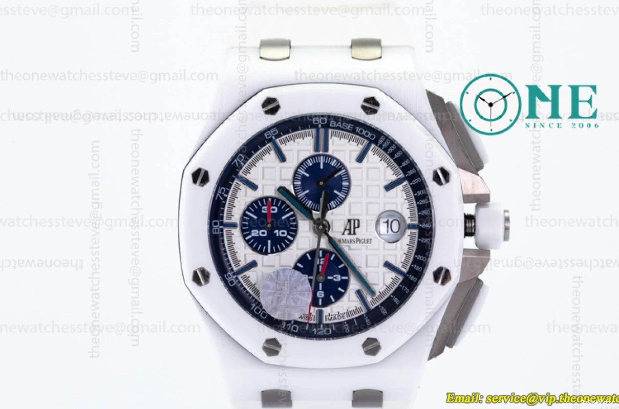 - White Oak Offshore Ceramic Chronograph Piguet Audemars Royal A3126 26402CB JF 0314